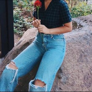 Free people crop wide leg